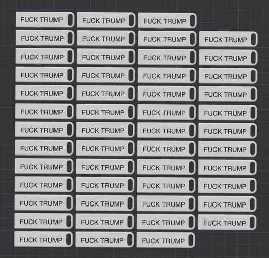 Batch of 50 f#ck TRUMP whistles